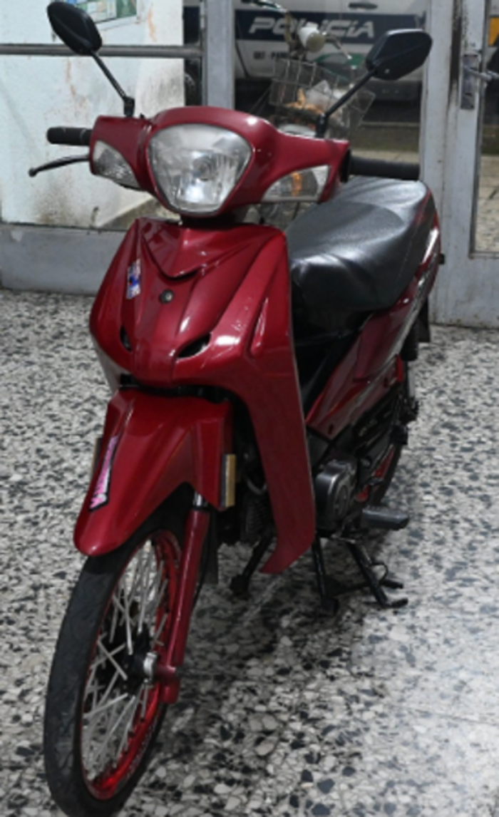 Moto recuperada en Ciudad del Plata