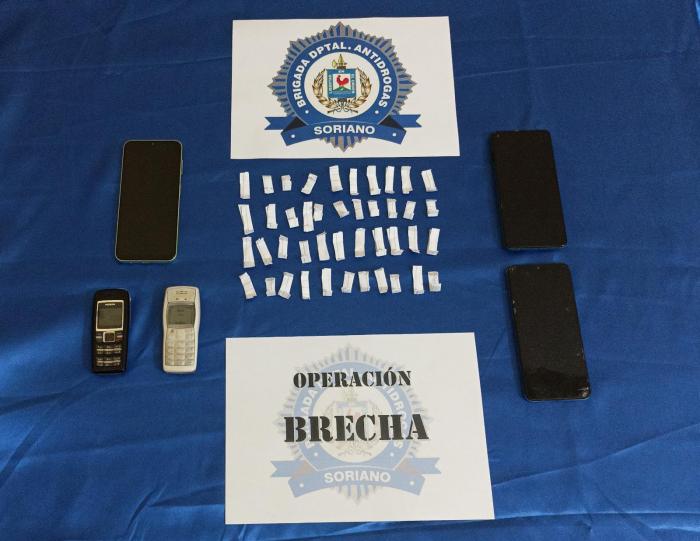 Sustancia y efectos incautados en Operación "BRECHA"