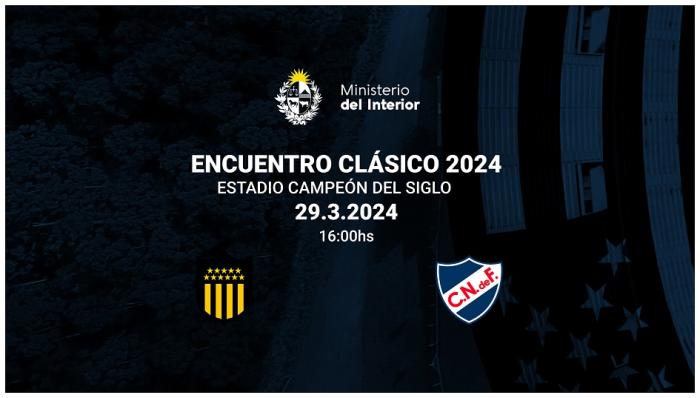Operativo de seguridad por clásico de fútbol