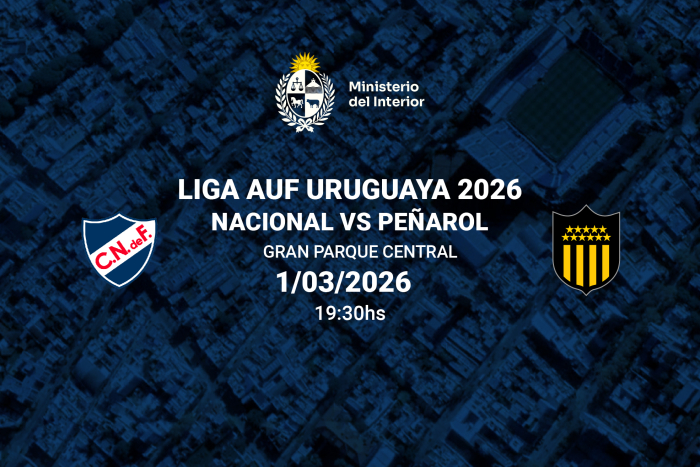 Operativo de seguridad para el partido clásico por la cuarta fecha del Torneo Apertura