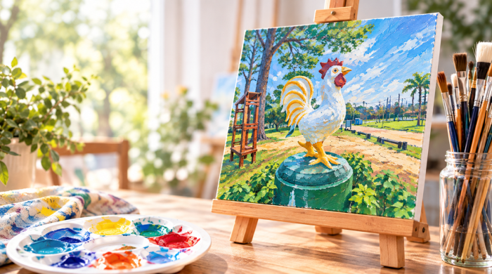 Pintando nuestros recuerdos: un taller de pintura inspirado en el Parque Policial