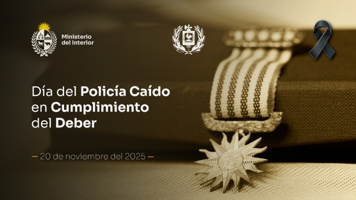 Placa del Día del Policía Caído en Cumplimiento del Deber