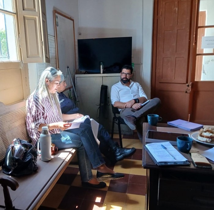 Autoridades en reunion en la sexta mesa interinstitucional ciudadana de Aiguá.