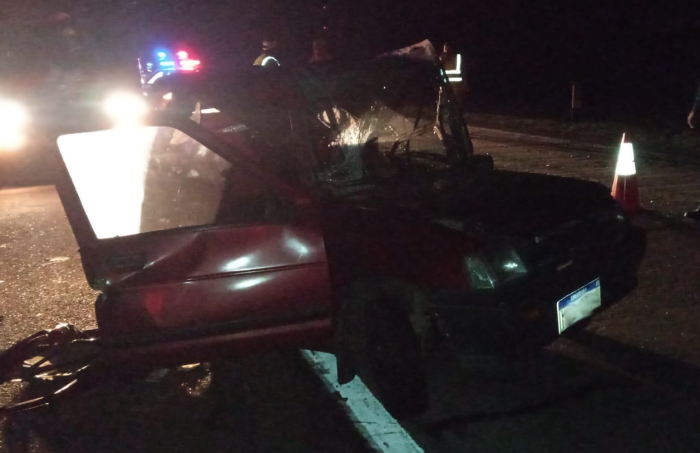 El conductor del auto resultó "Politraumatizado" y se encuentra estable en un centro asistencial El conductor del auto resultó "Politraumatizado" y se encuentra estable en un centro asistencial