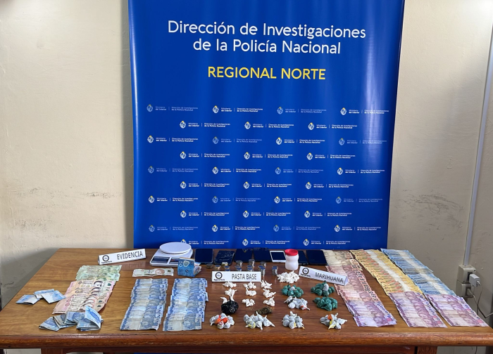Allanamientos en Rivera culminaron con cinco detenidos e incautación de drogas y dinero