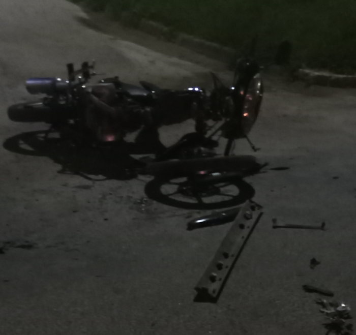 Moto intervenida por siniestro de tránsito en San José
