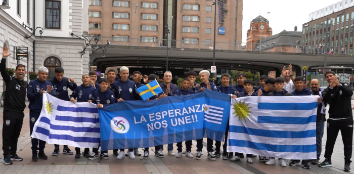 Delegación sub 18 de Pelota al Medio en Suecia