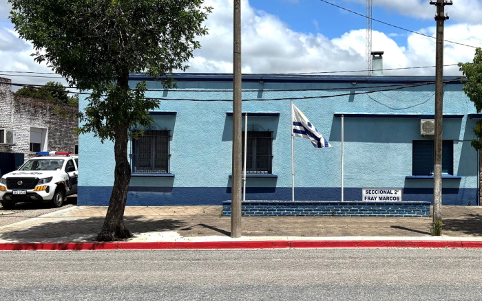 Fachada de la seccional segunda de Fray Marcos