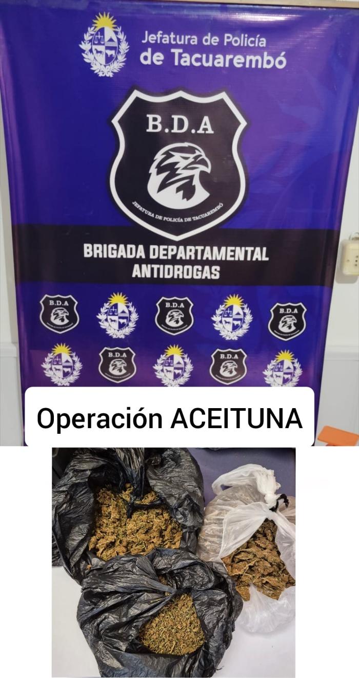 Sustancia estupefaciente incautada