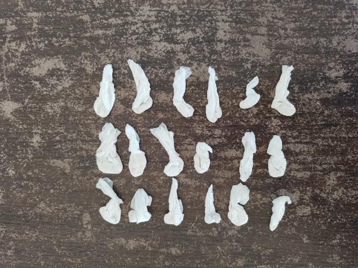 Envoltorios pequeños de pasta base