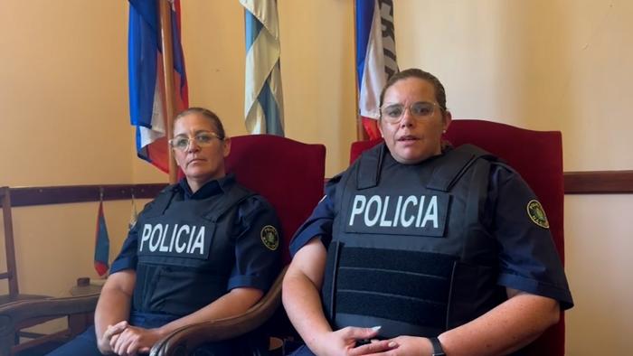 Policías que intervinieron en el rescate