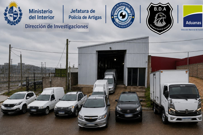 Vehículos incautados por la policía