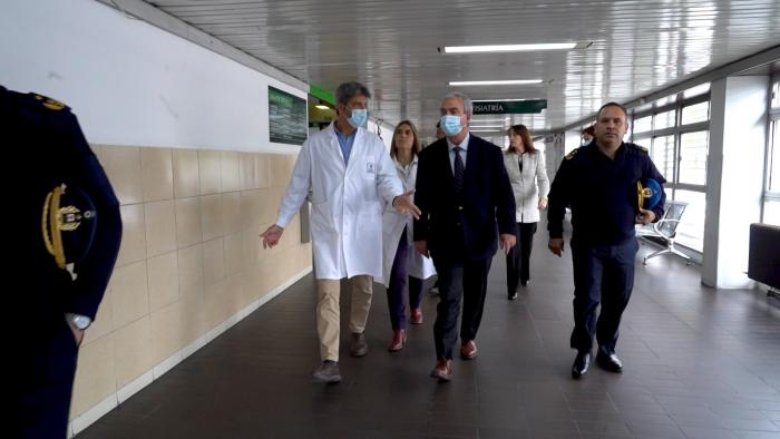 Ministro del Interior en Hospital Policial