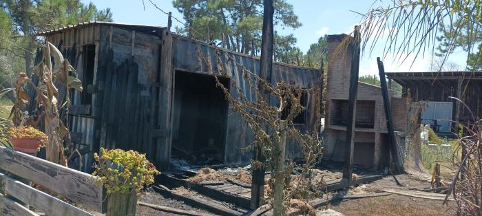 finca posterior a la extincion total del incendio.