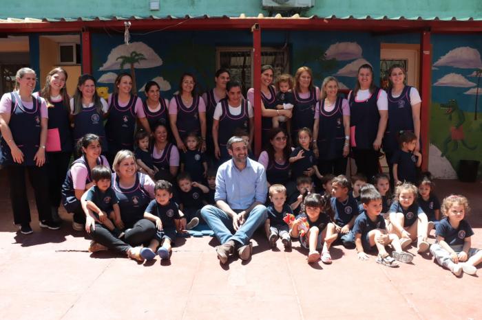 Ministerio del Interior presente en la inauguración del séptimo salón en el centro CAIF "Los Gallito