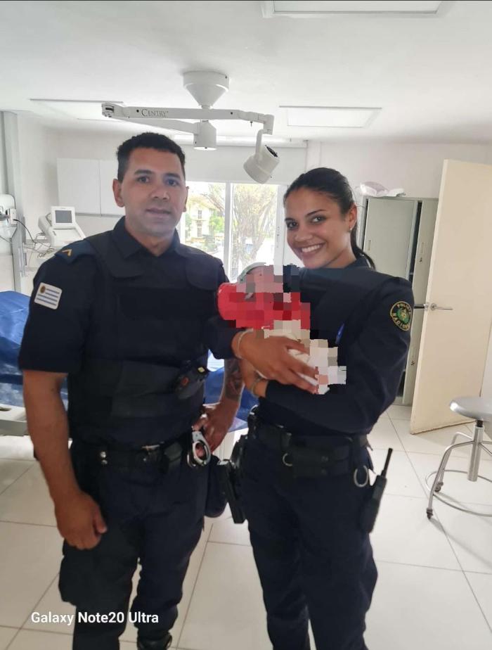 Policías que brindaron asistencia 