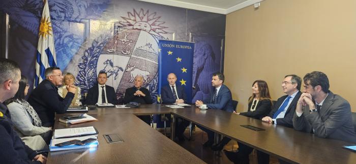 Autoridades del Ministerio del Interior, Dirección Nacional de Migración, EUROFRONT y Unión Europea
