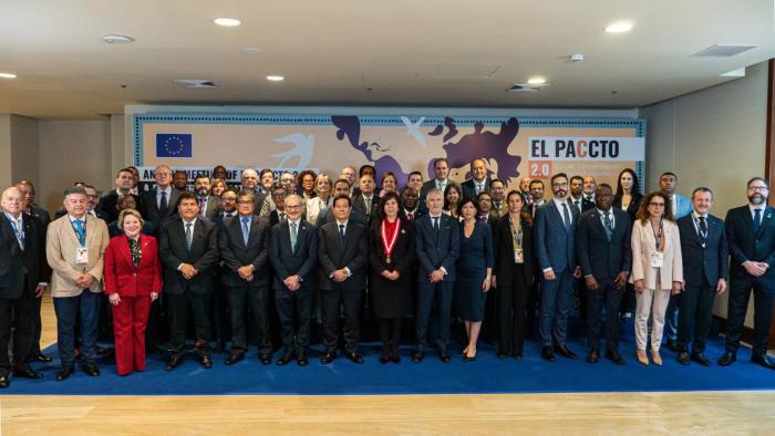Subsecretaria del Ministerio del Interior junto a autoridades de Seguridad de otros países