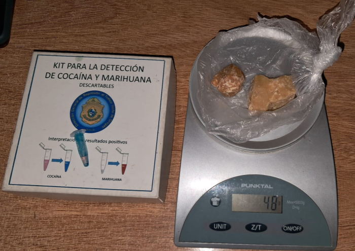 Pasta base incautada en "Operación Mauá"