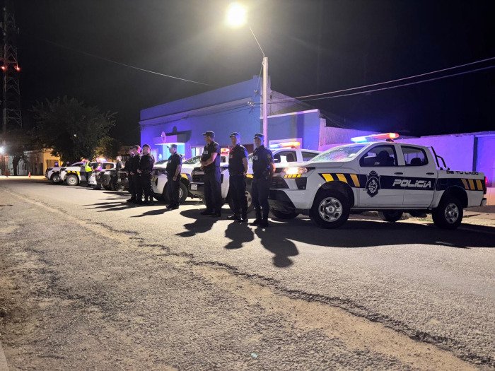 Operativo saturación Móviles policiales