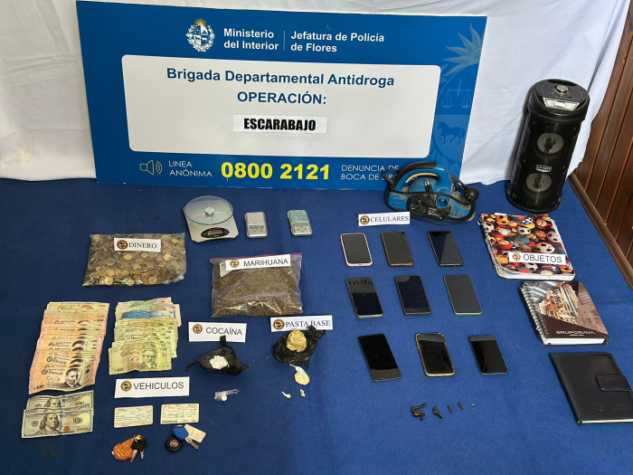 Objetos incautados Operación "ESCARABAJO"