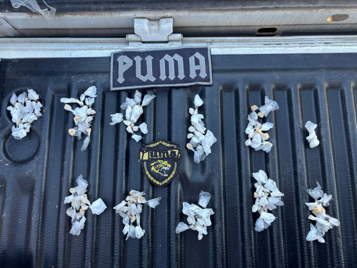 Envoltorios de la incautación realizada por el equipo PUMA Envoltorios de la incautación realizada por el equipo PUMA