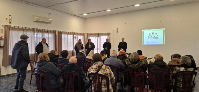 Crio Mayor Rosa durante la charla Charla a adultos mayores en Pan de Azúcar