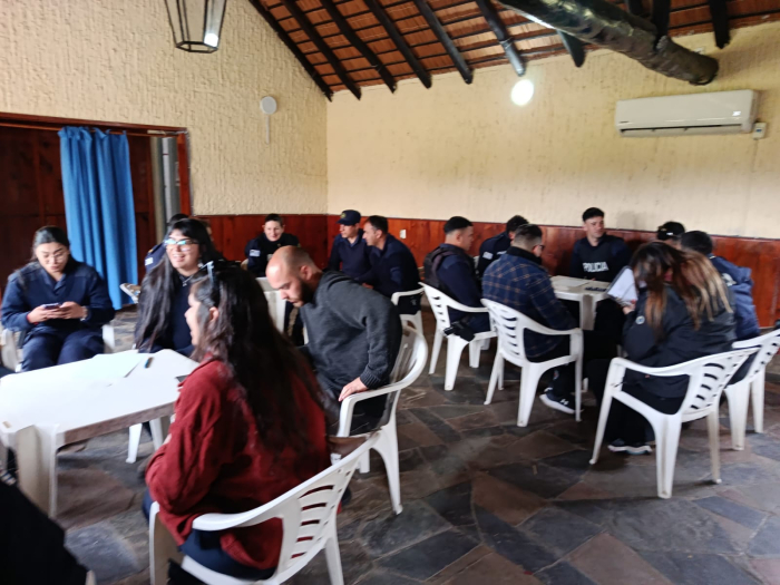 Actividades en el marco del taller de salud mental Jefatura de Policía de Treinta y Tres