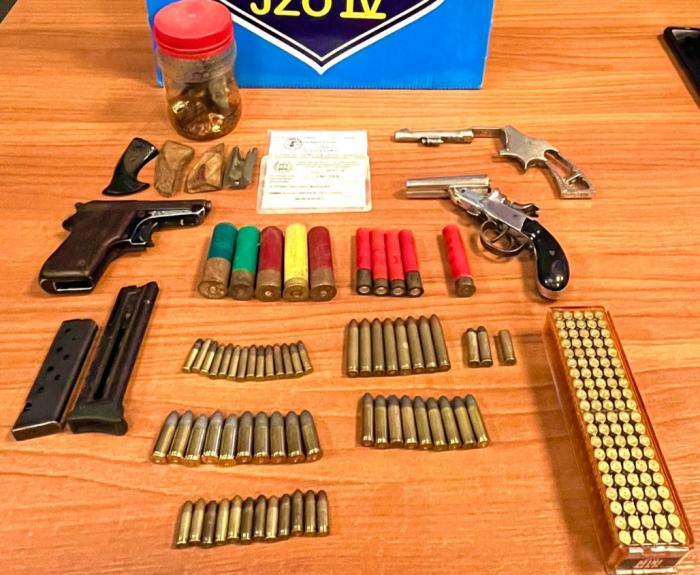 Armas y municiones incautadas