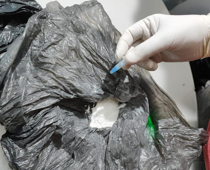 Cocaína incautada.