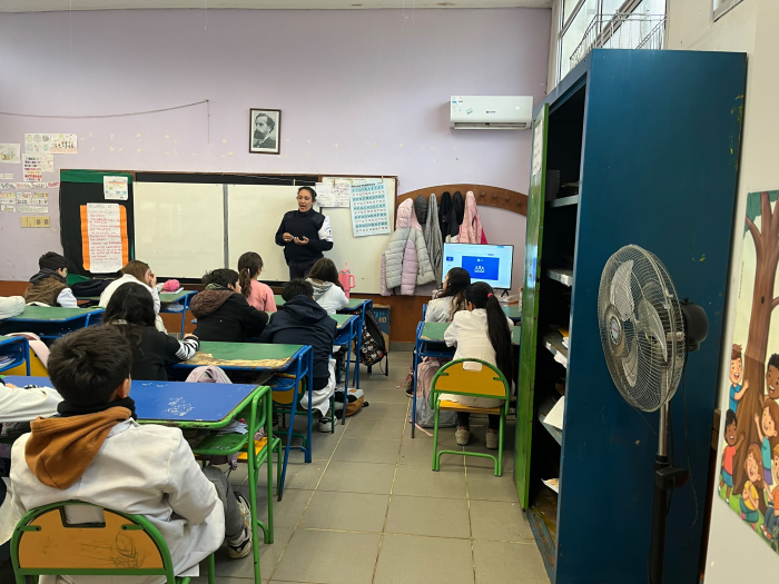 Estudiantes en el taller