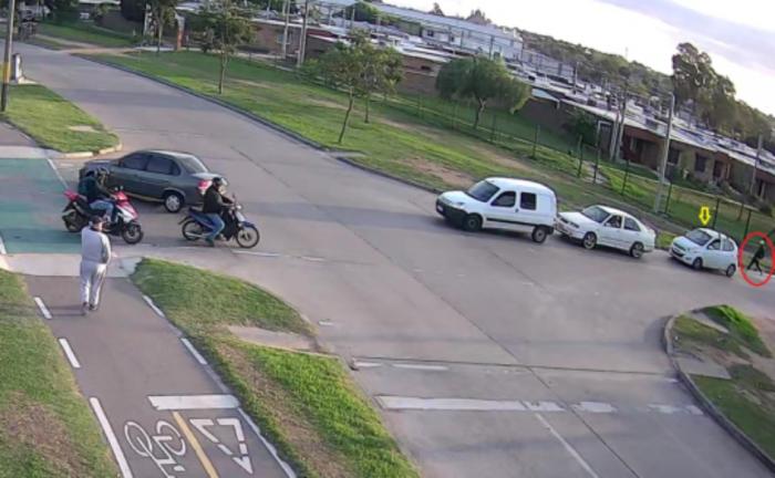 foto del robo al auto