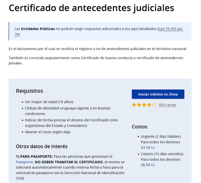 Certificado antecedentes 