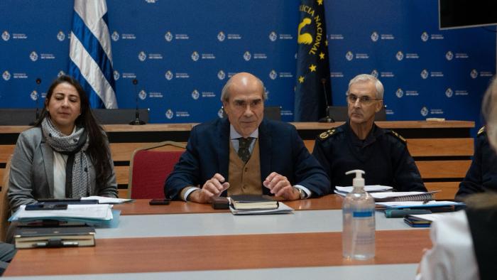 Abdala, Jhonny diego y Angelina Ferreyra, durante la reunión 