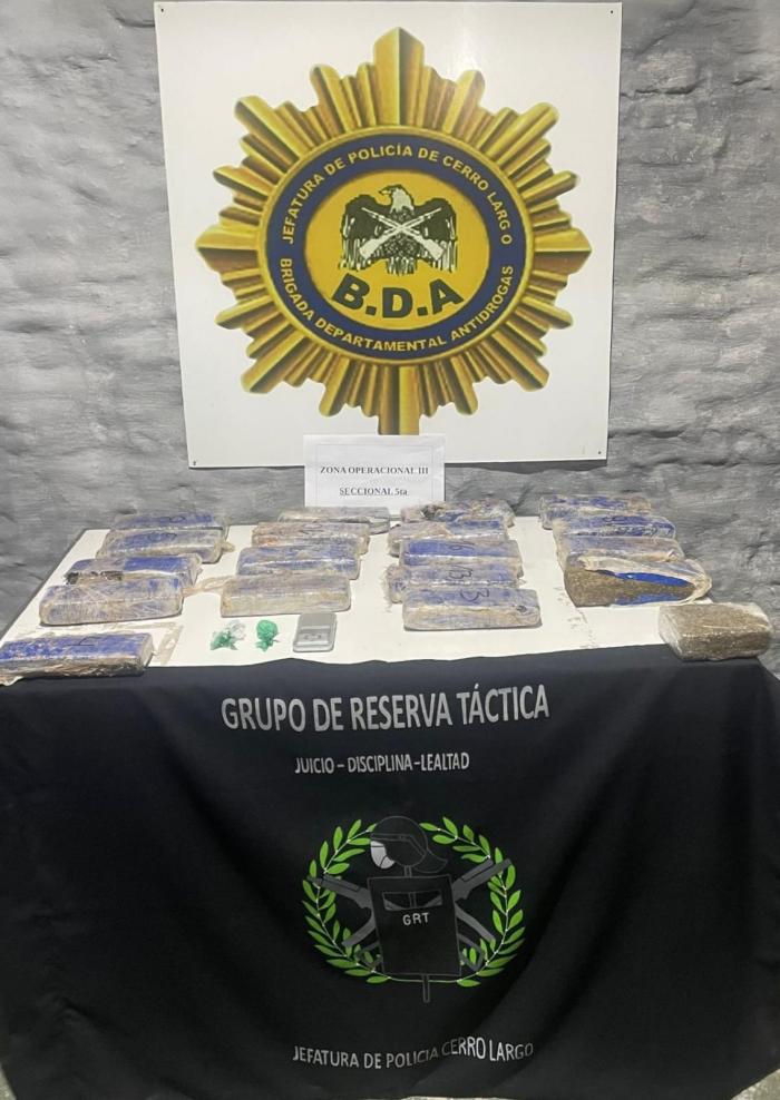 Sustancia estupefaciente incautada Sustancia estupefaciente incautada