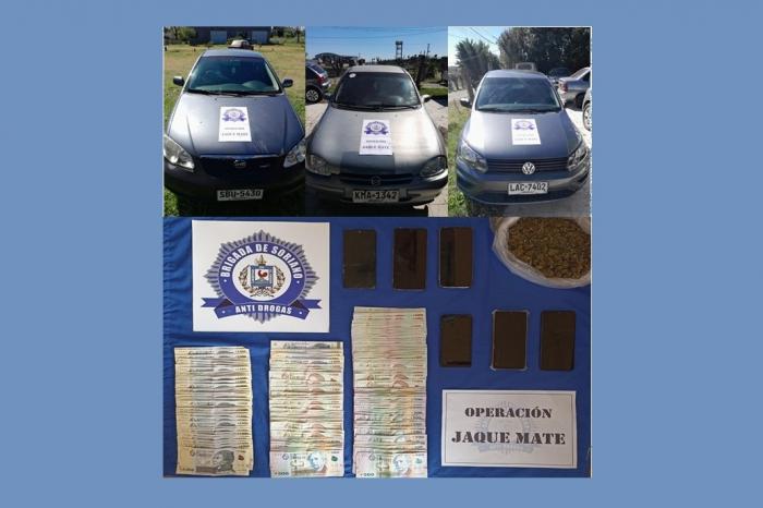 Sustancia y efectos incautados en Operación "JAQUE MATE" Sustancia y efectos incautados en Operación "JAQUE MATE"