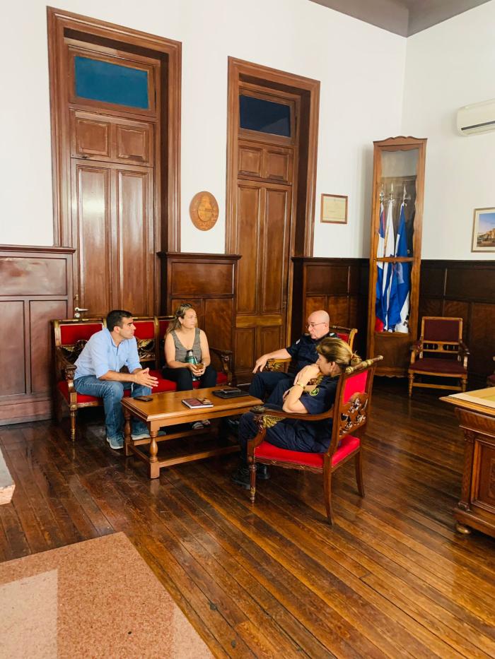 reunión comando jefatura con Diputado RUIZ y presidente Dptal del frente Amplio