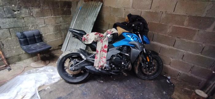 Motocicleta incautada 