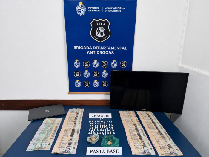 Objetos incautados en el procedimiento