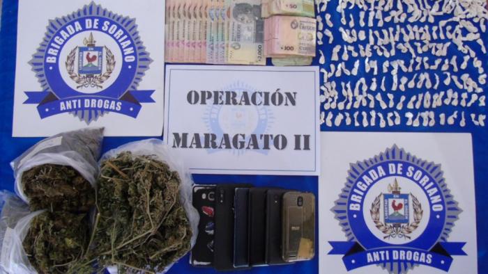 Sustancia y efectos incautados en Operación "MARAGATO II"