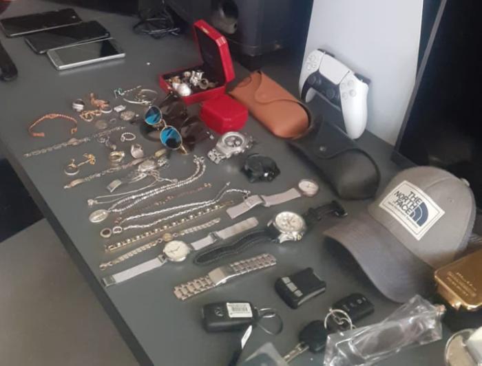 objetos robados incuatados por la Policía