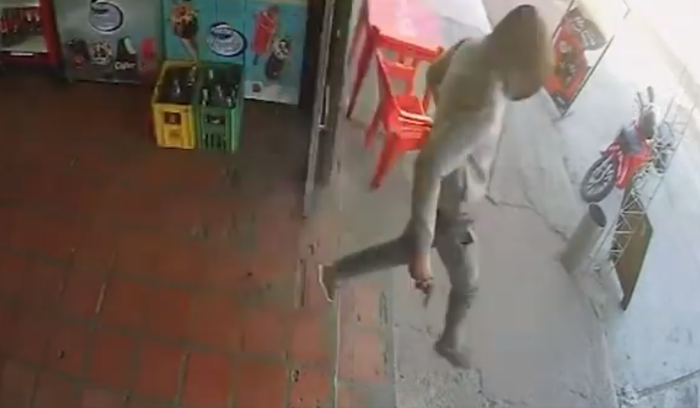 Implicado en el momento de la rapiña