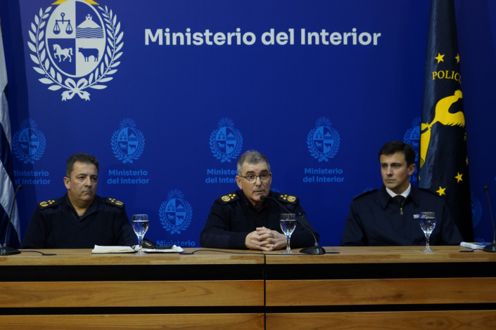 Subdirectores de la Policía Nacional y Jefe de Policía de Montevideo