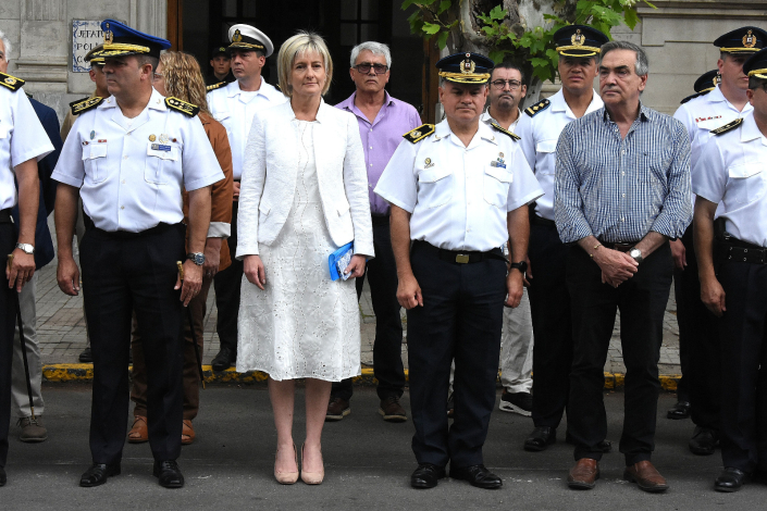 autoriades durante el acto de lanzamiento del operativo Verano Azul 