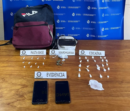  Detienen a dos ciudadanos brasileños por entrega de drogas en plaza pública de Rivera