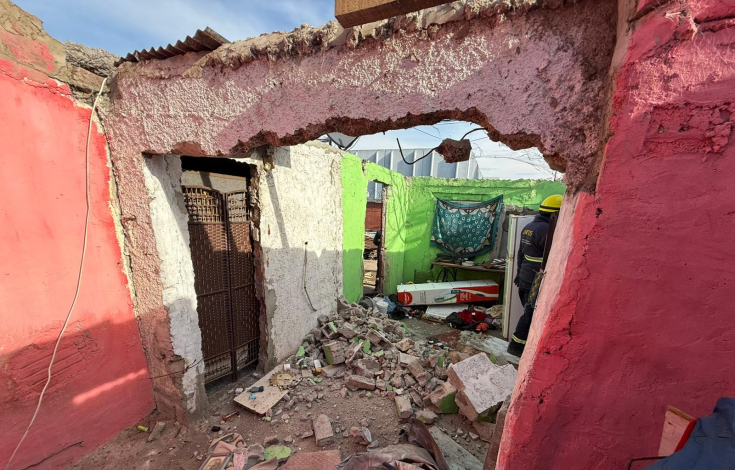 Derriban vivienda utilizada como boca de drogas en Montevideo