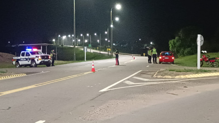 Control policial en ruta Operativo Ñandubay