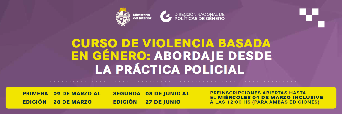 Curso Violencia Basada en Género: Abordaje desde la Práctica Policial