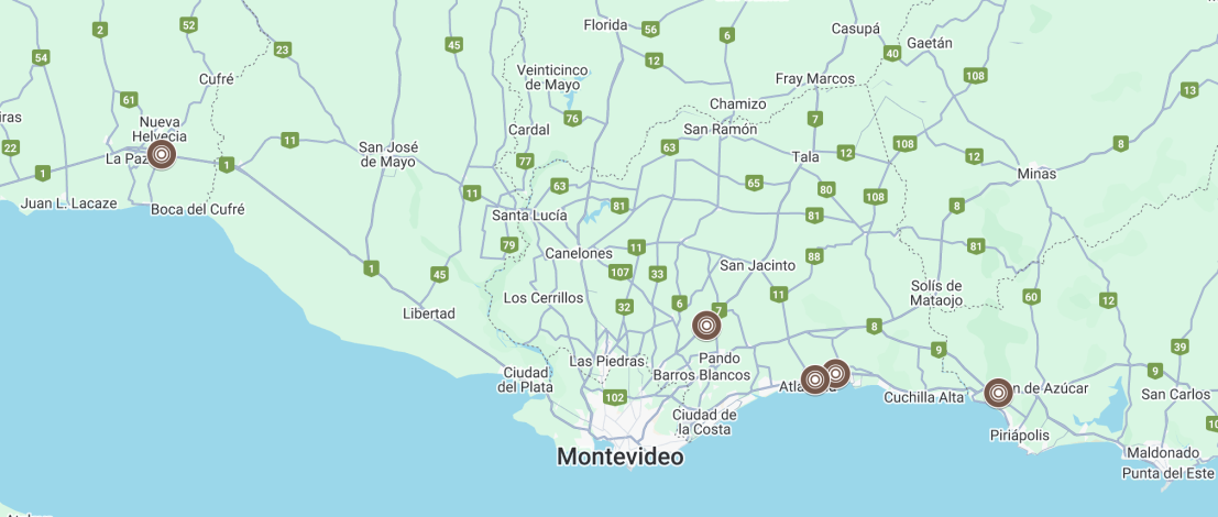 Ubicación de radares de Policía Caminera