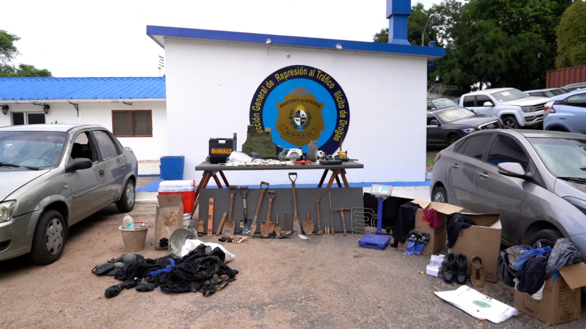 Objetos incautados, operación Blindaje 